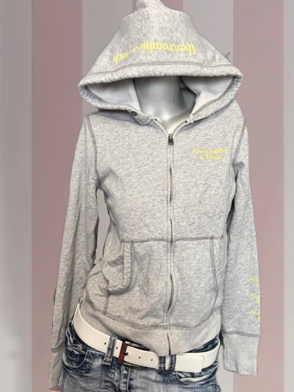 Abercrombie & Fitch Grey Zip Hoodie